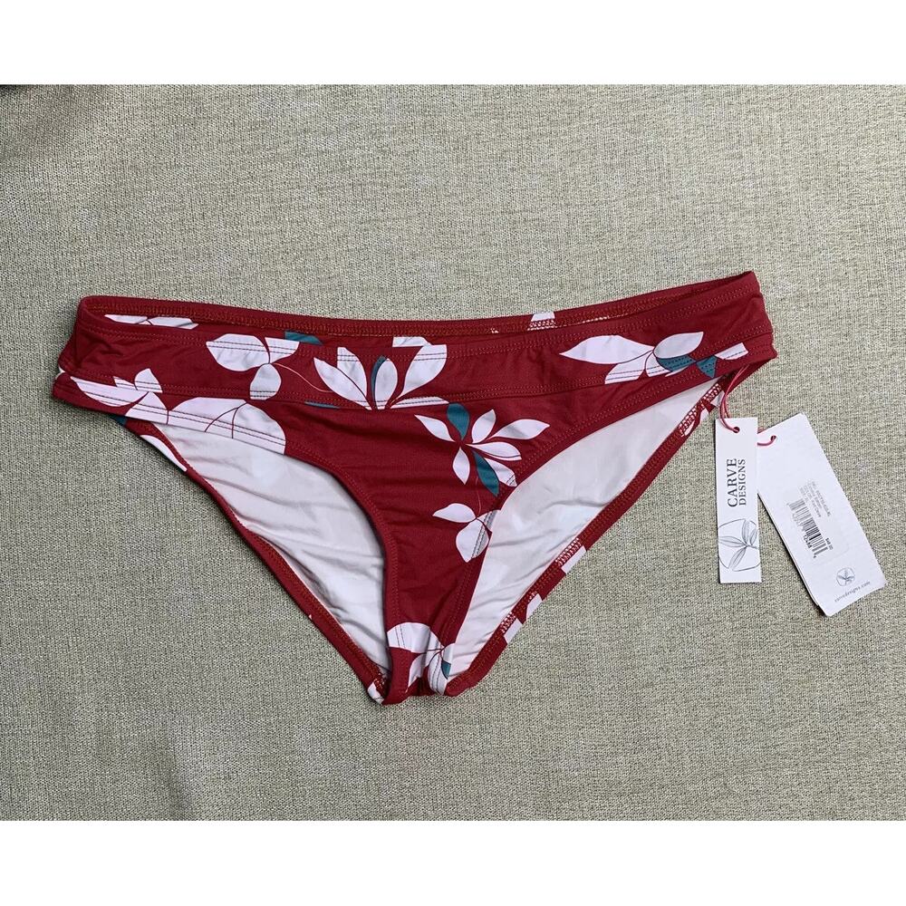 Carve Designs Bikini Red Oasis sz XL